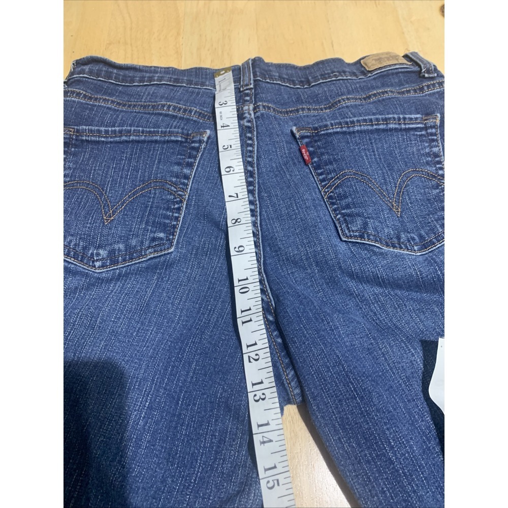 Levi's Perfectly Slimming Boot Cut 512 Jeans Women's 12M Blue Mid Rise - Picture 7 of 12